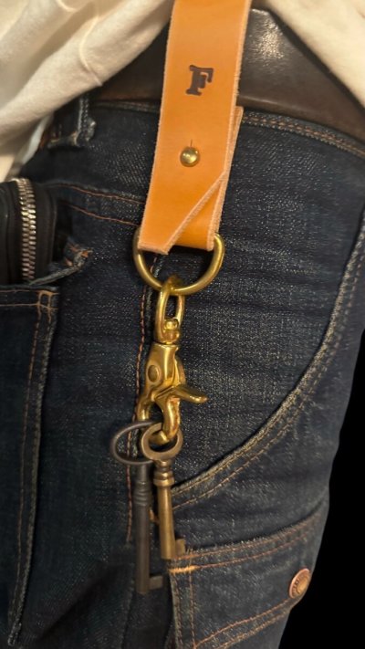 画像1: FULL COUNT フルカウント　SADLE LEATHER KEY HOLDER　　キーホルダー