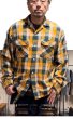 画像9: FULL COUNTフルカウント ORIGINAL COTTON CHECK FLANNEL OPEN COLLAR SHIRTS  (9)