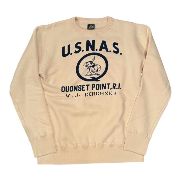 画像1: GUNZ ガンズ 　プリントスウェット U.S.N.A.S　NATURAL (1)