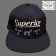 画像1: THE H.W.DOG&CO SUPERIOR LOGO BASEBALL CAP NAVY ネイビー (1)