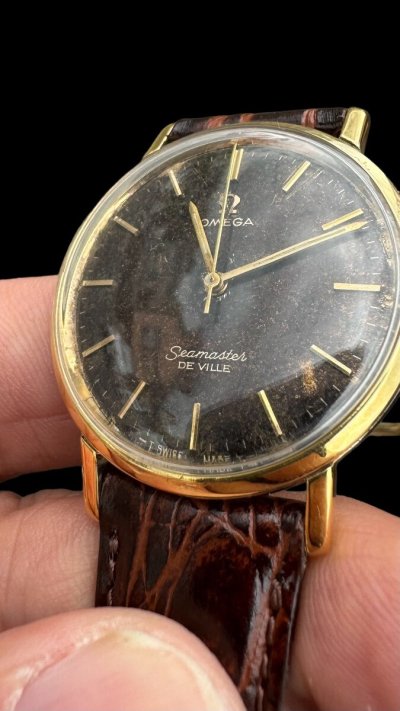 画像2: VINTAGE　OMEGA　SEA MASTER　DEVILLE　ブラウン文字盤　腕時計