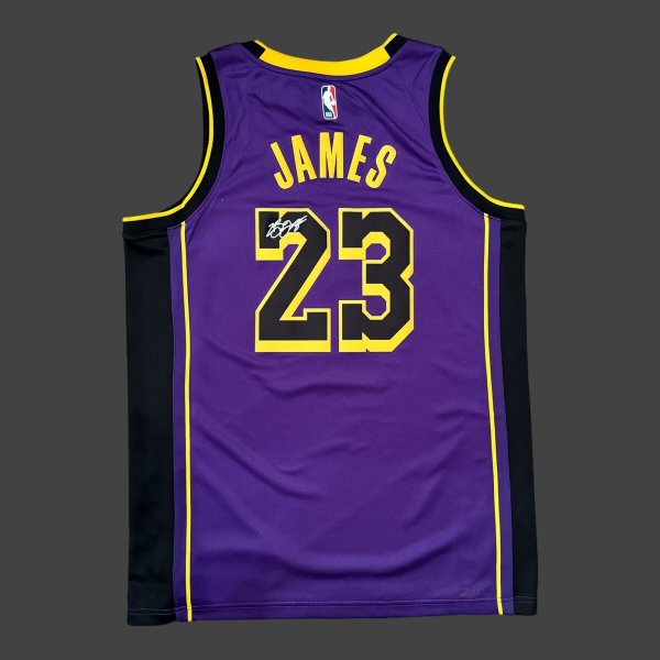 画像1: LAKERS　ロサンゼルス　レイカーズ　ステートメントエデュション　レブロン・ジェームズ　ユニフォーム　L (1)