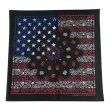 画像1: BANDANNAS  バンダナ　MADE IN U.S.A.　　ブラックペイズリーフラッグ (1)