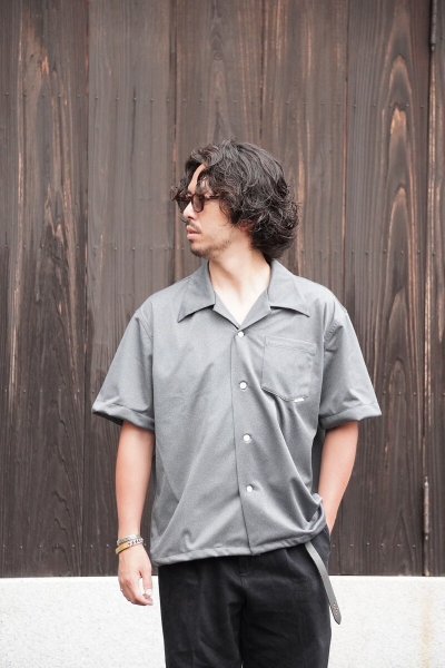 画像1: Sugar&Co   (シュガーアンドコー）beach resort shirt  グレー