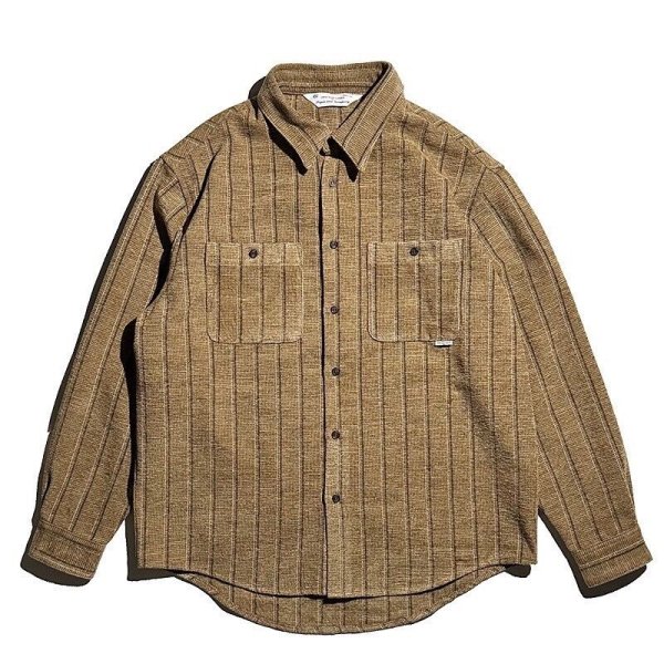 画像1: Sugar&Co   (シュガーアンドコー）Moleskin Stripe drop shirt (1)