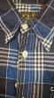 画像3: CUSHMAN 　クッシュマン　SHIRRING CHECK WORK SHIRTS  BLUE/NAVY (3)