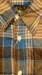 画像3: CUSHMAN 　クッシュマン　SHIRRING CHECK WORK SHIRTS  TURQUOISE/BROWN (3)