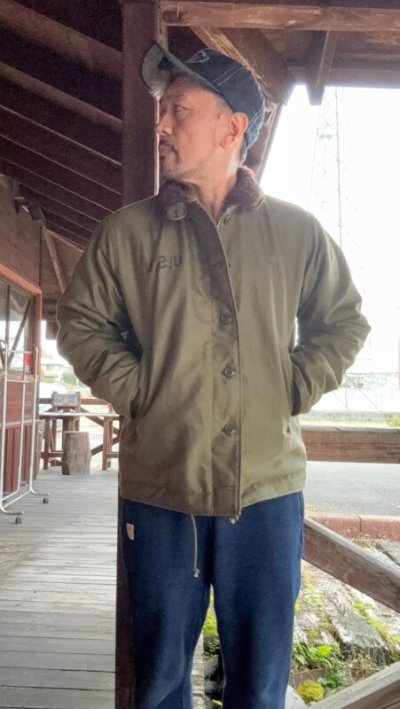 画像1: CUSHMAN(クッシュマン）N-1 DECK JACKET OLIVE