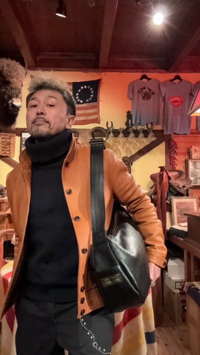 画像1: CUSHMAN クッシュマン　LEATHER SHOULEDR BAG　レザーショルダーメッセンジャーバッグ　