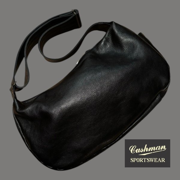 画像1: CUSHMAN クッシュマン　LEATHER SHOULEDR BAG　レザーショルダーメッセンジャーバッグ　 (1)