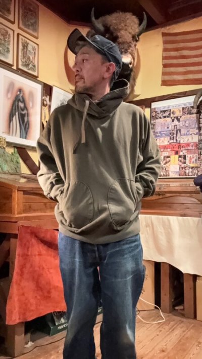 画像1: GYPSY & SONS ジプシーアンドサンズ　80 SWEAT HOODIE  KHAKI