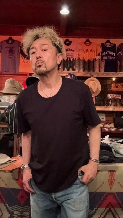 画像1: HIGHWAY NINE　ハイウェイナイン　U-NECK 20/TENJIKU S/S TEE　ＢＬＡＣＫ　ブラック