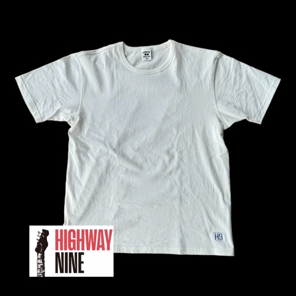 画像1: HIGHWAY NINE　ハイウェイナイン　C-NECK 20/TENJIKU S/S TEE　WHITE ホワイト (1)