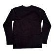 画像2: HIGHWAY NINE　ハイウェイナイン　C-NECK RIB　L/S　Tee　ＢＬＡＣＫ　ブラック (2)