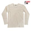 画像1: HIGHWAY NINE　ハイウェイナイン　U-NECK RIB　L/S　Tee　WHITE (1)