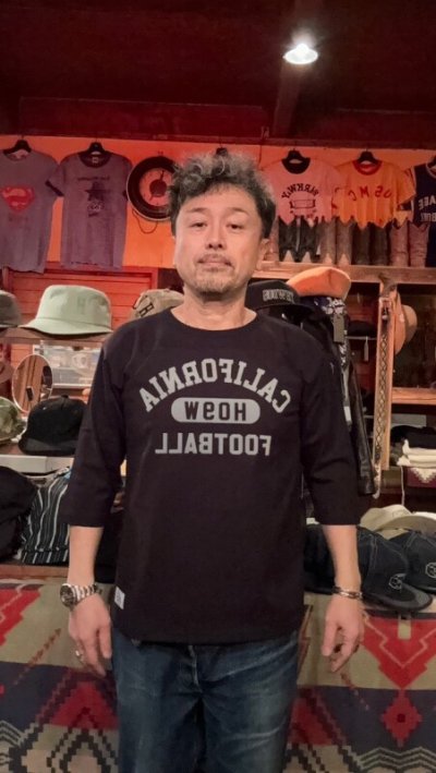 画像3: HIGHWAY NINE　ハイウェイナイン　 10/-TENJIKU ROUGH FIT FOOT BALL PRINT TEE　CALIFORNIA　WHITEホワイト/BLACKブラック