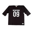 画像6: HIGHWAY NINE　ハイウェイナイン　 10/-TENJIKU ROUGH FIT FOOT BALL PRINT TEE　NEW YORK　WHITEホワイト/BLACKブラック (6)