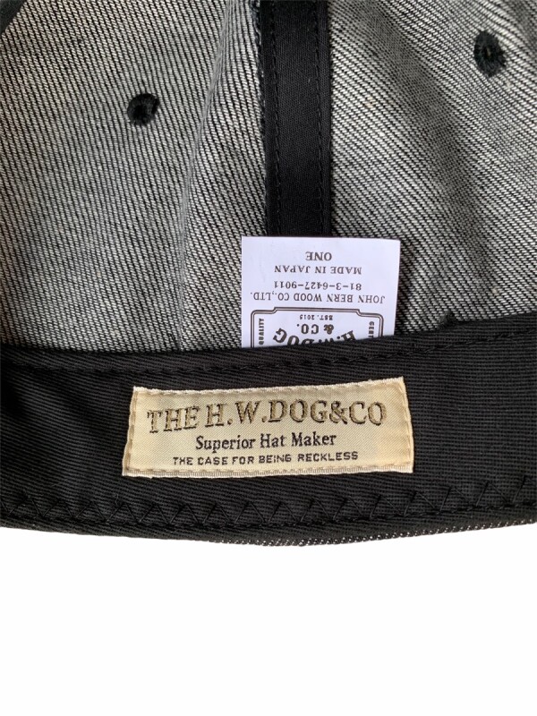 THE H.W.DOG&CO WASH BB CAP BLACK - PHILLIP66